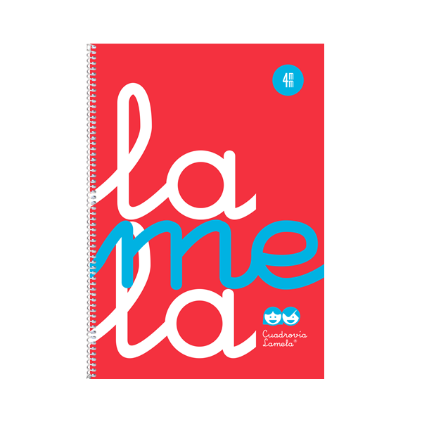 Cuaderno cuadrovia Lamela tapa pp. folio 3 mm.