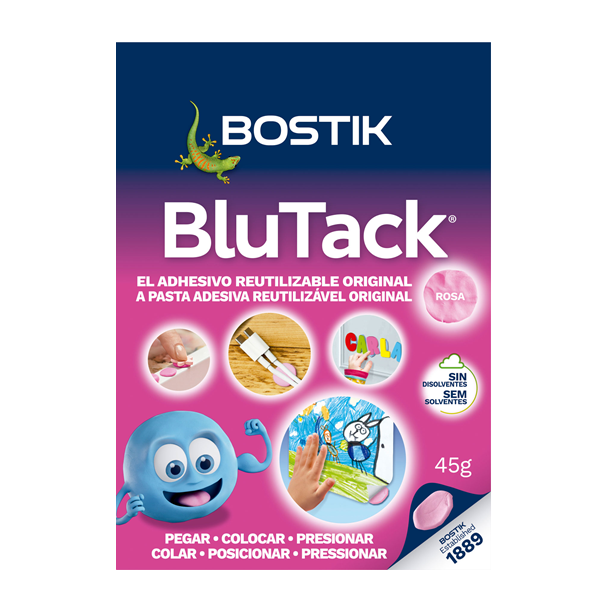 Masilla adhesiva Blu Tack Rosa 45 g