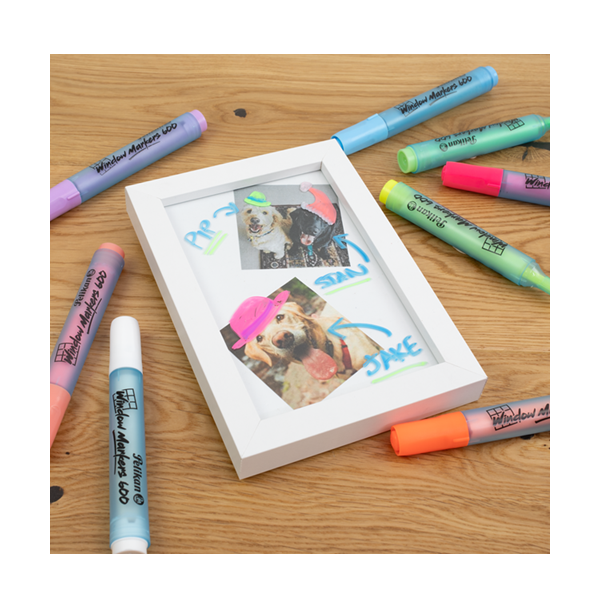 Rotuladores Pelikan window marker 600. Set de 8