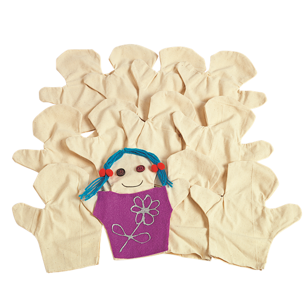 Marionetas de lona para decorar