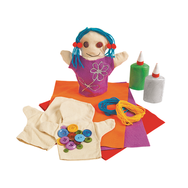 Marionetas de lona para decorar