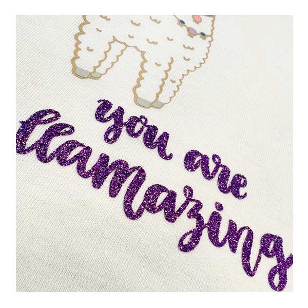 Rollo film transf. textil Poli-tape glitter 61x30,5 cm