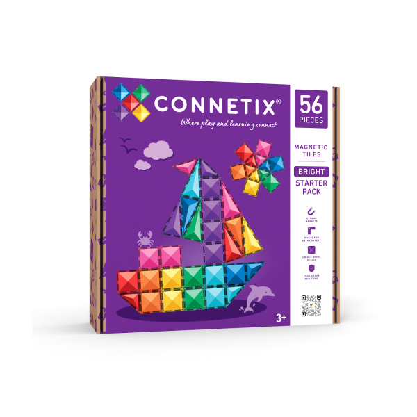 Connetix Bright. Starter pack 56 piezas