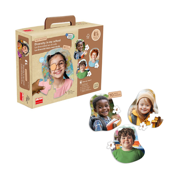 Maxi-puzles La diversidad en mi cole
