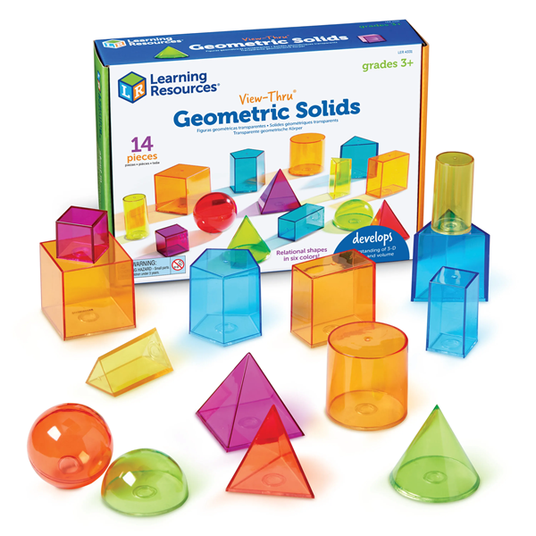 Figuras geometricas volumen transp. Set 14 u.