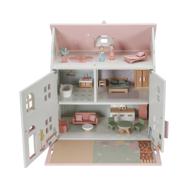 Casa muñecas de madera