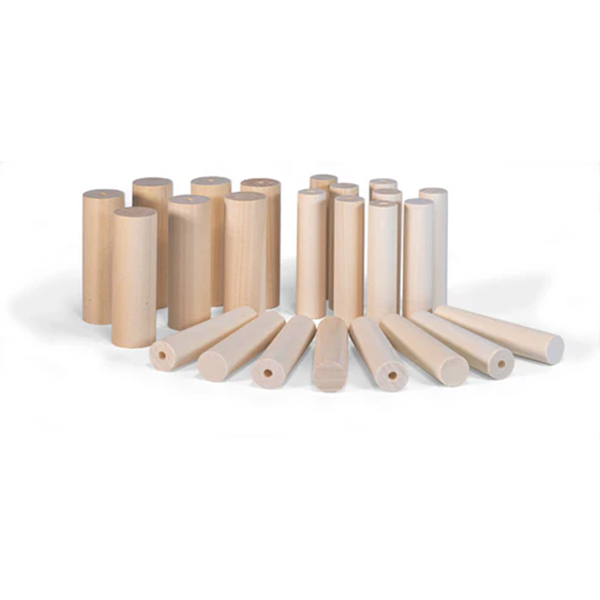 Cilindros madera PLAYmake y Unimat Basic 24 u.