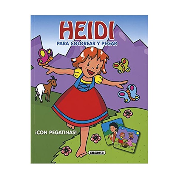 Heidi para colorear y pegar