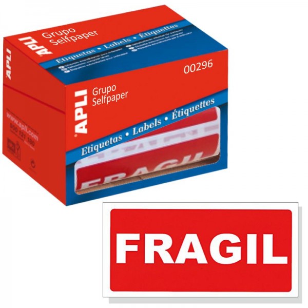 Caja 200 etiquetas Fragil