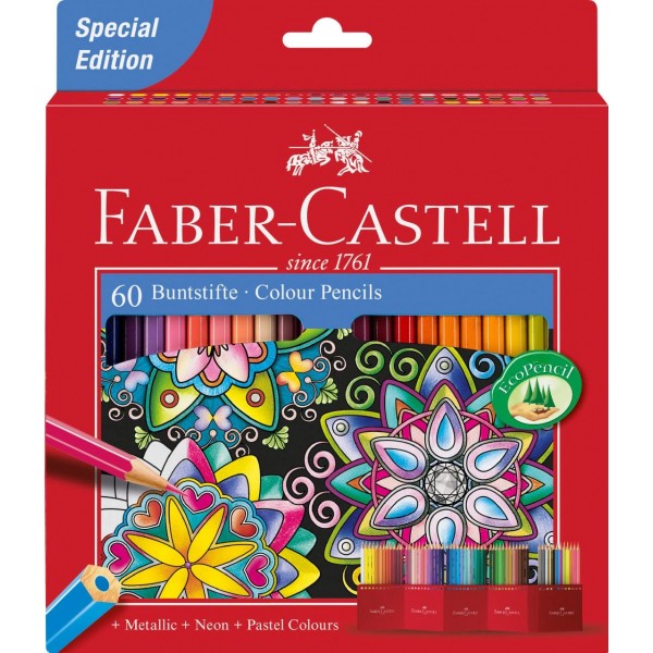 Estuche de 60 colores Eco lapiz Faber Castell