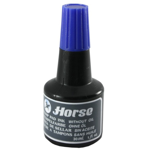 Tinta tampon horse 30cc azul 251101