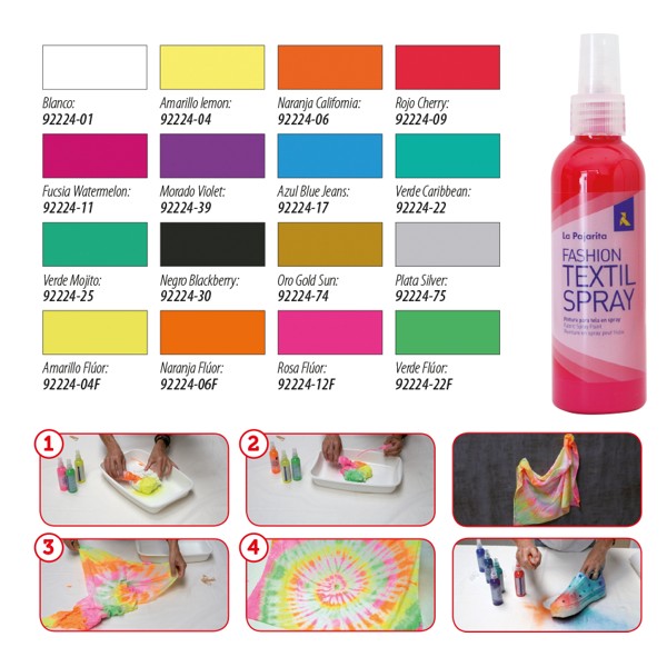Pintura textil en spray La Pajarita 100 ml. Verde - Material escolar,  oficina y nuevas tecnologias