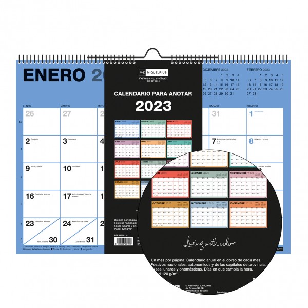 Calendario 2023 mr pared chromat a3