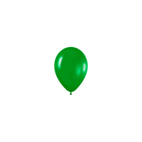 Bolsa de 100 globos clasicos Verde
