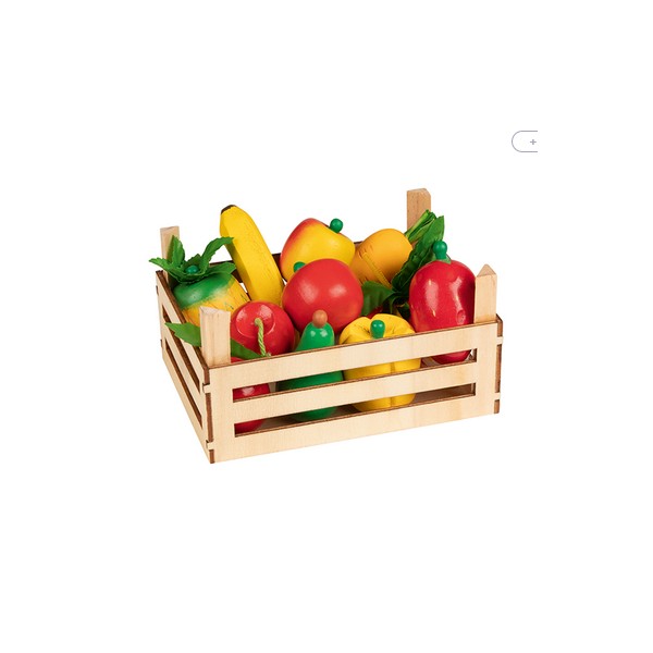 Jdfl frutas y verduras en caja madera
