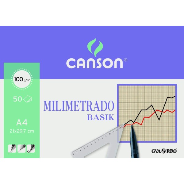 Bloc dib milimetrado a4 50h  402861