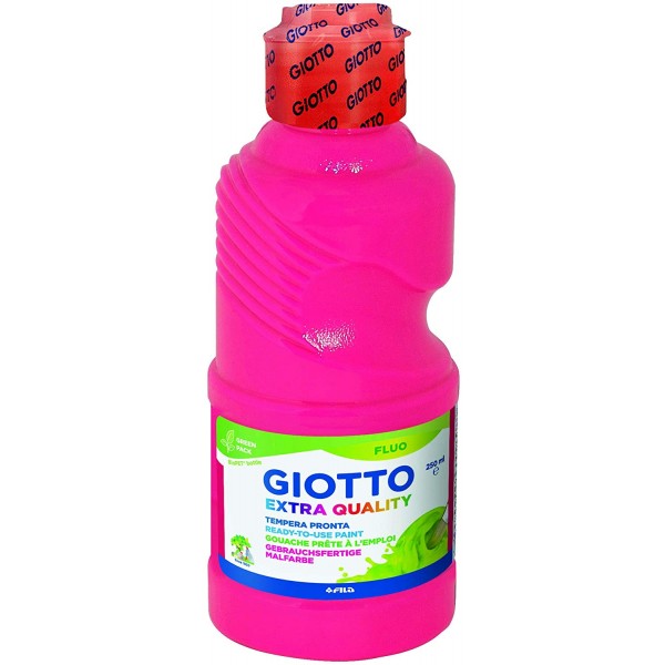 Tempera fluorescente Giotto 250 ml. Rosa
