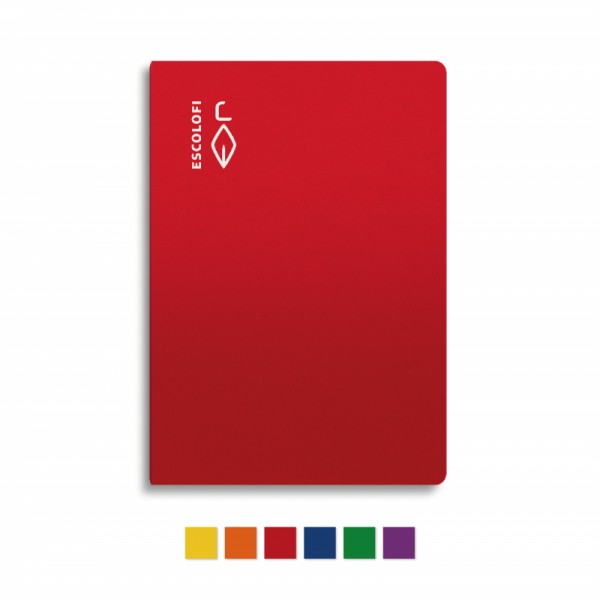 Libreta Escolofi 50h. f. mil. 2x4x8 margen Rojo