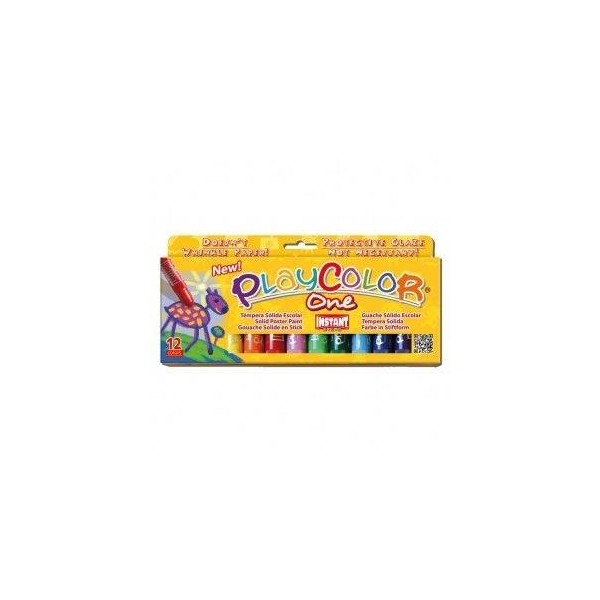 Tempera Playcolor One 12 colores