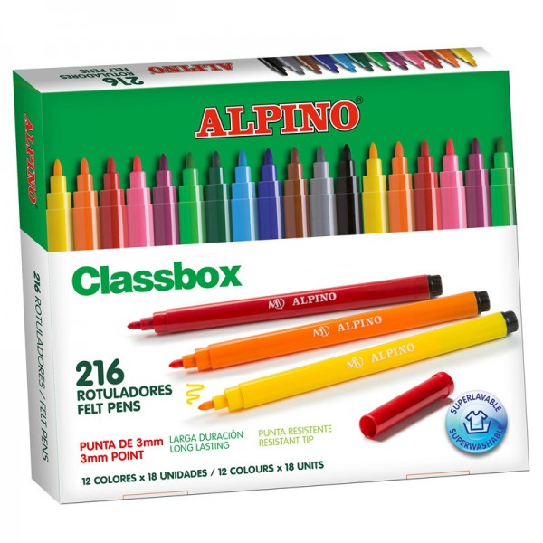 Kit escolar classbox Rotuladores Alpino Standard