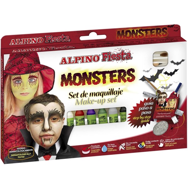 Maquillaje alpino fiesta monsters 6c set