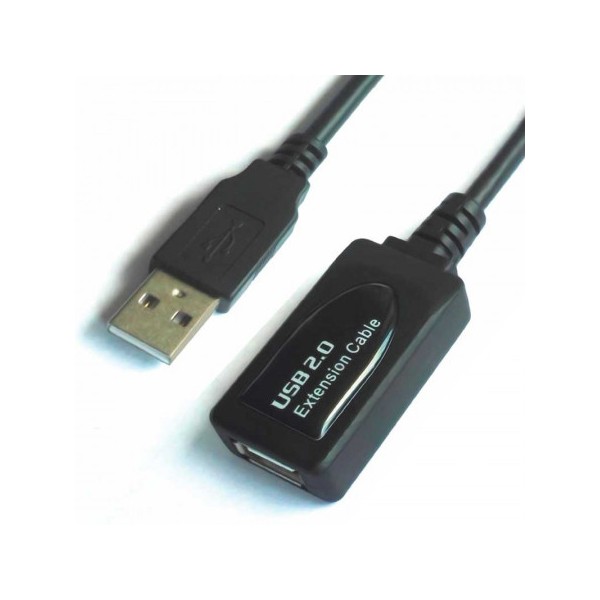 Inf cable usb activo a/a 5m macho/hembra