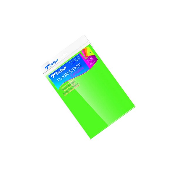 Hoja cartulina fluorescente Verde