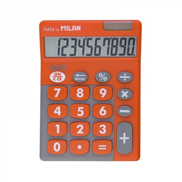Calculadora Milan Duo naranja