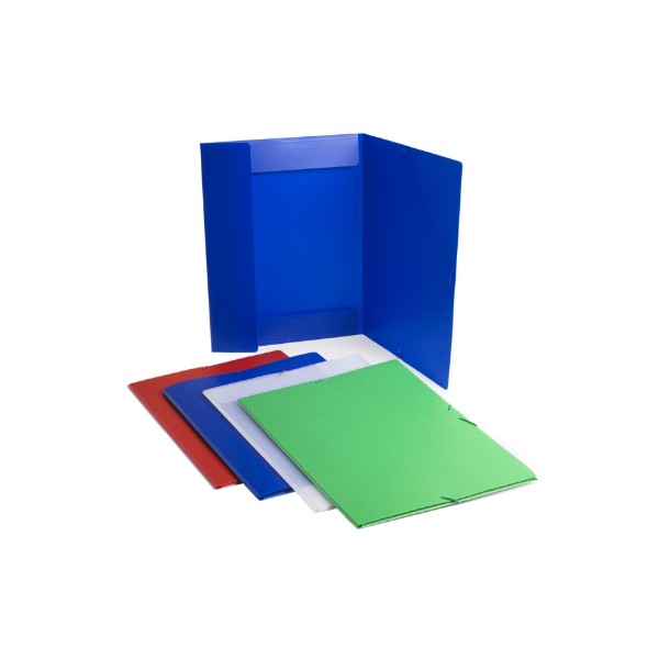 Carpeta dibujo A3 + Poliprop 800 micras 3 solapas Azul