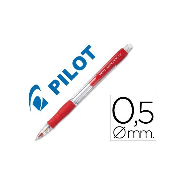 Portamina Pilot Super Grip 0.5 H185 rojo C12 *