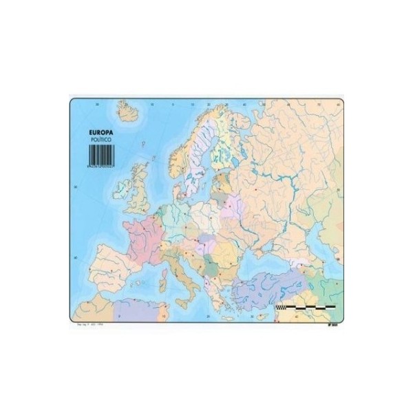 Mapa mudo a4 europa p p50