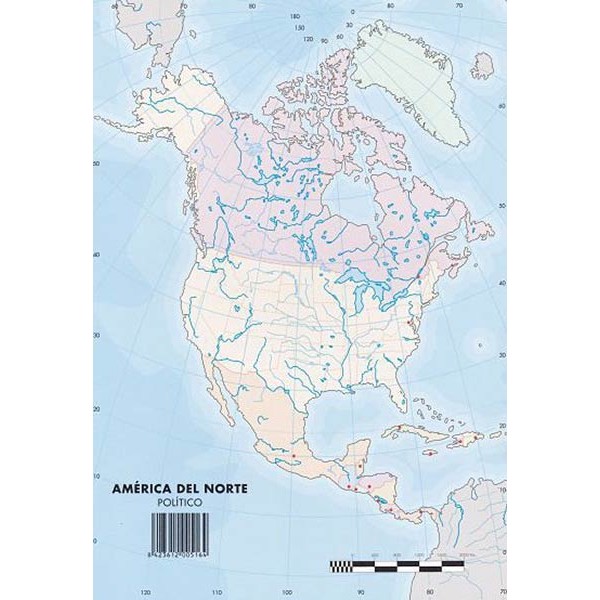 Mapa mudo a4 america nor p p50
