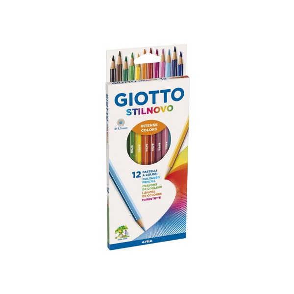 Estuche 12 lapices color Giotto Stilnovo