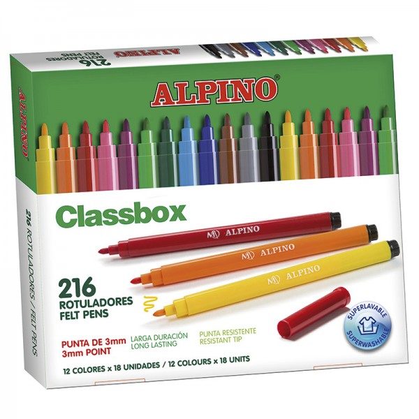 Kit escolar classbox Rotuladores Alpino Standard