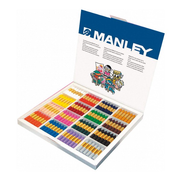Kit escolar ceras Manley 192 u.