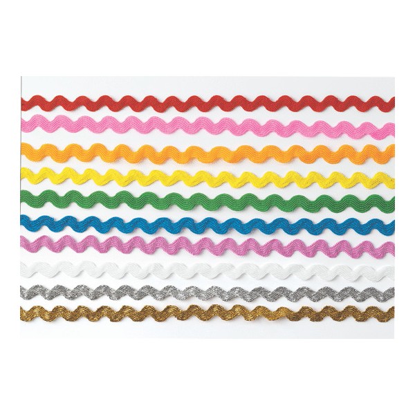 Bolsa 10 cintas textiles de colores
